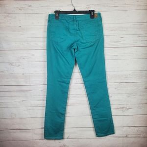 American eagle teal skinny jeans